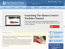 Tablet Screenshot of hanen.org